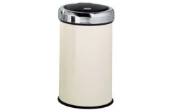 HOME 50 Litre Touch Top Kitchen Bin - Cream.